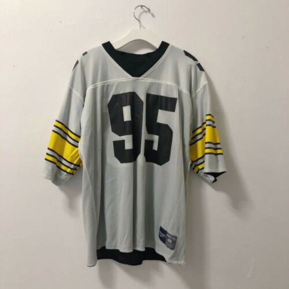 Greg Lloyd #95 Reebok Reversible Steelers Jersey - Picture 6 of 8